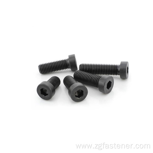 grade 8.8 black oxide socket cap screw with reduced head